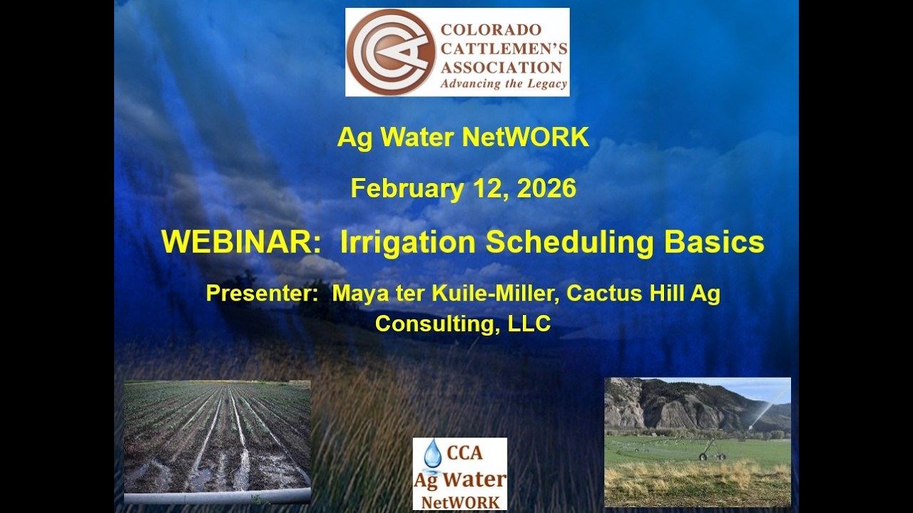 Irrigation Scheduling Webinar