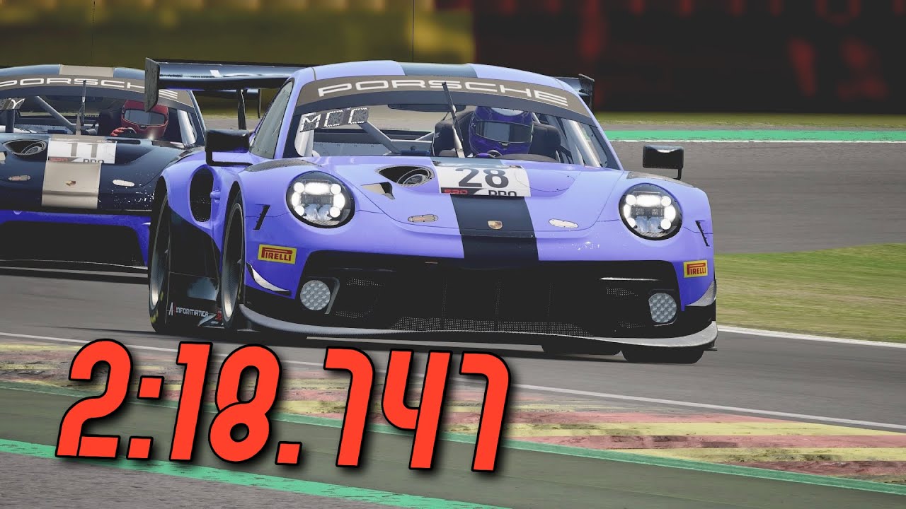 ACC PS4 Porsche Hotlap Spa | 2:18.747 | +Setup in description
