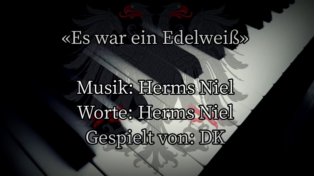 Es war ein Edelweiß - German Folk Song [Piano+Lyrics]