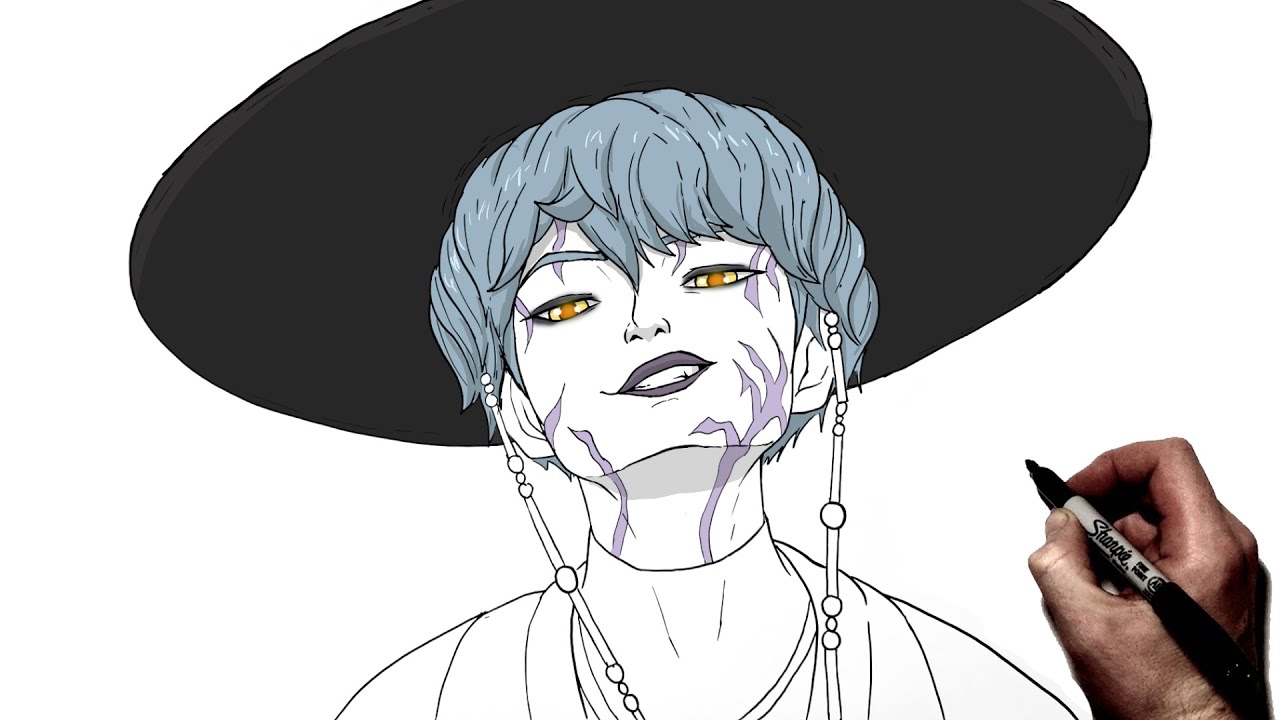 Как нарисовать демона-малышку Саджу | Пошаговое руководство | KPop Demon Hunters