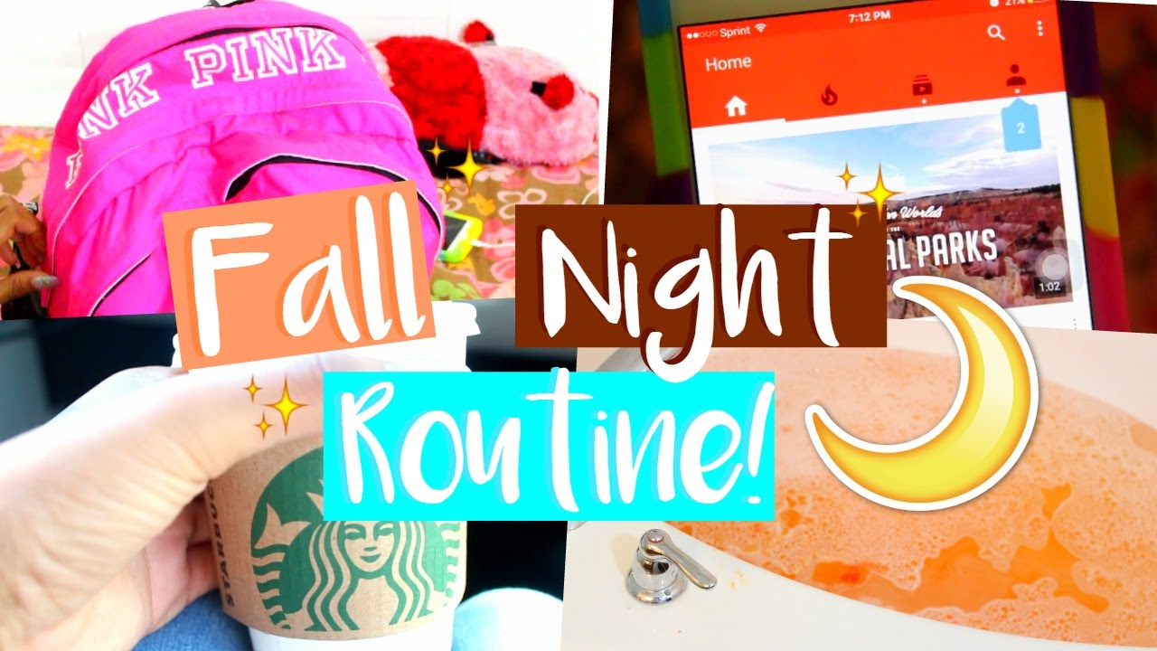 FALL NIGHT ROUTINE! ♡