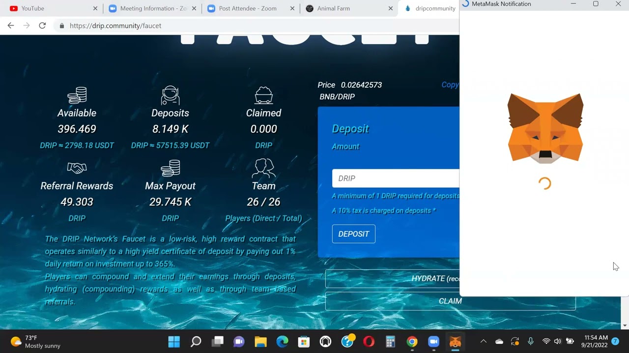 Drip Network - First Airdrop From New Account!