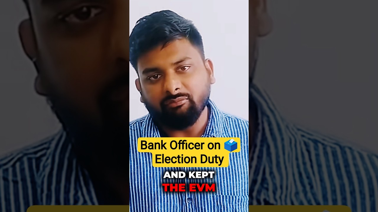 Shocking: Bank Officer Sleeps in Polling Station Handles the Election Duty and EVM Machine and