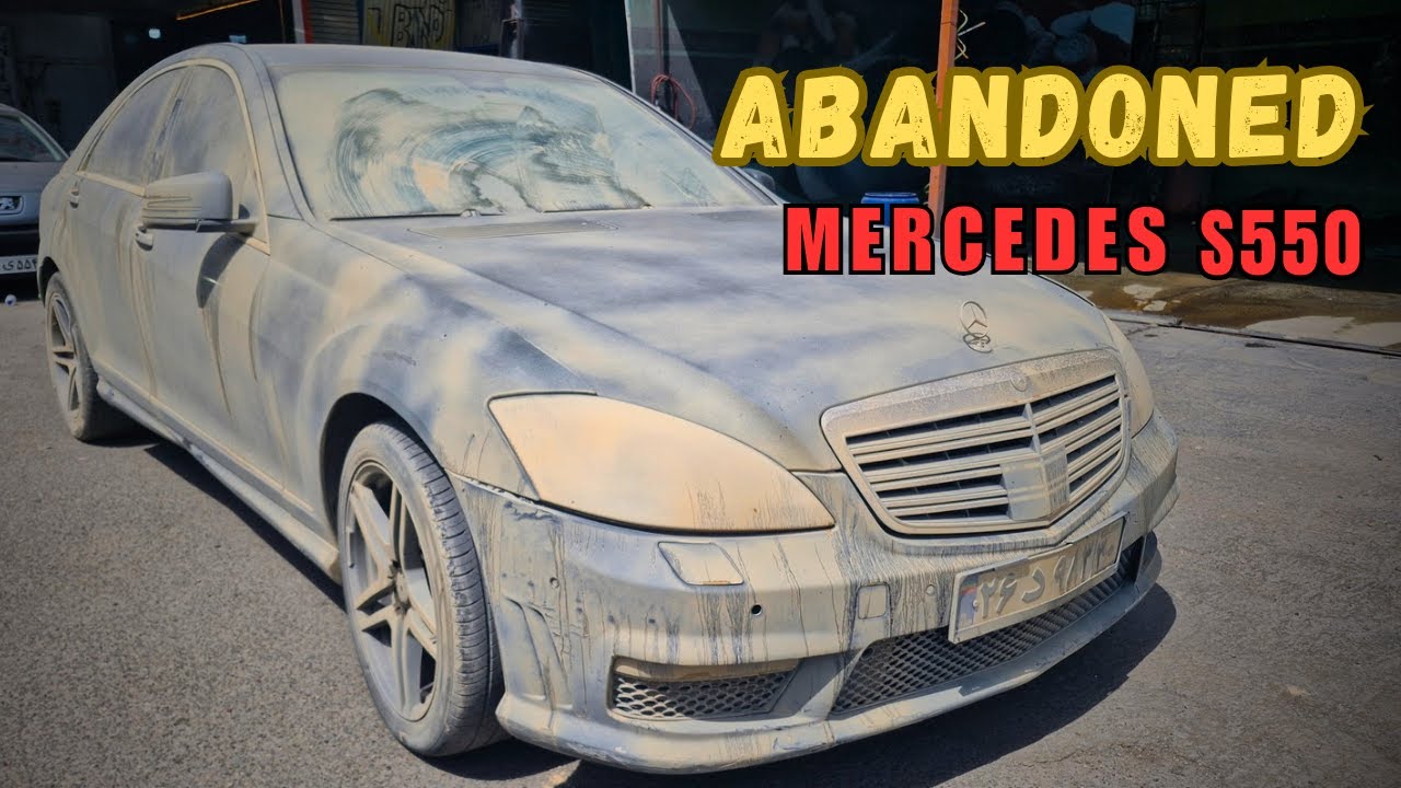 first wash in 10year:ABANDONED Mercedes s550|how to wash dirtiest car #abandoned #howtowash