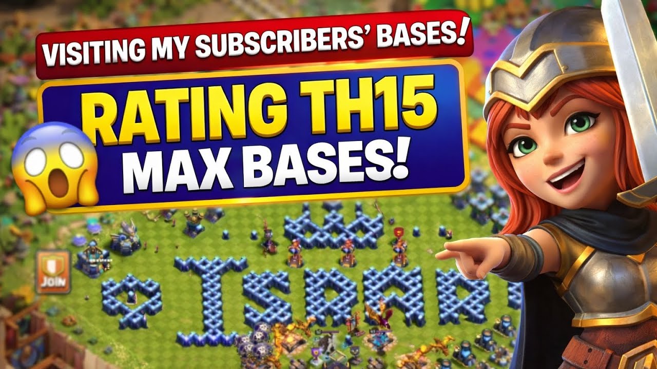 I Visited My Subscribers’ TH15 Bases 😱 | Rating MAX COC Bases! 
