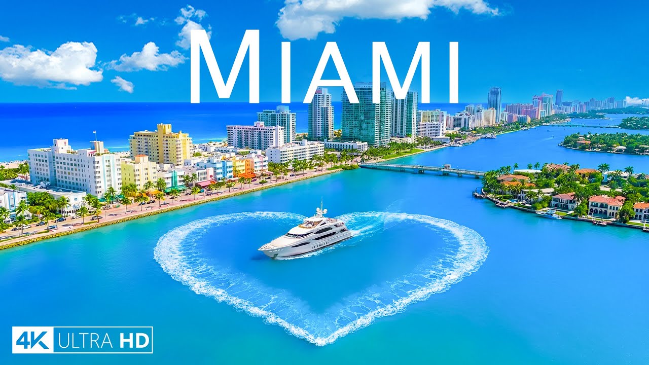 MIAMI 4K DRONE FOOTAGE | Where Crystal Beaches Meet an Iconic Skyline