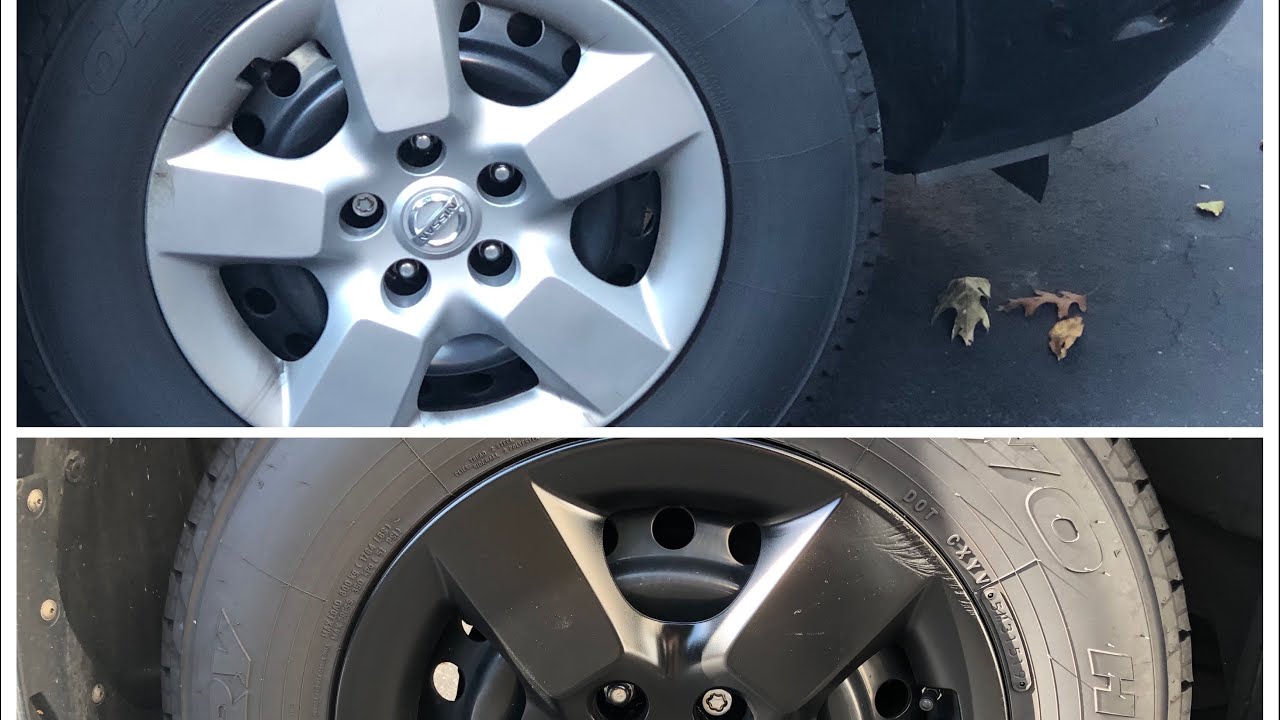 Painting hubcaps