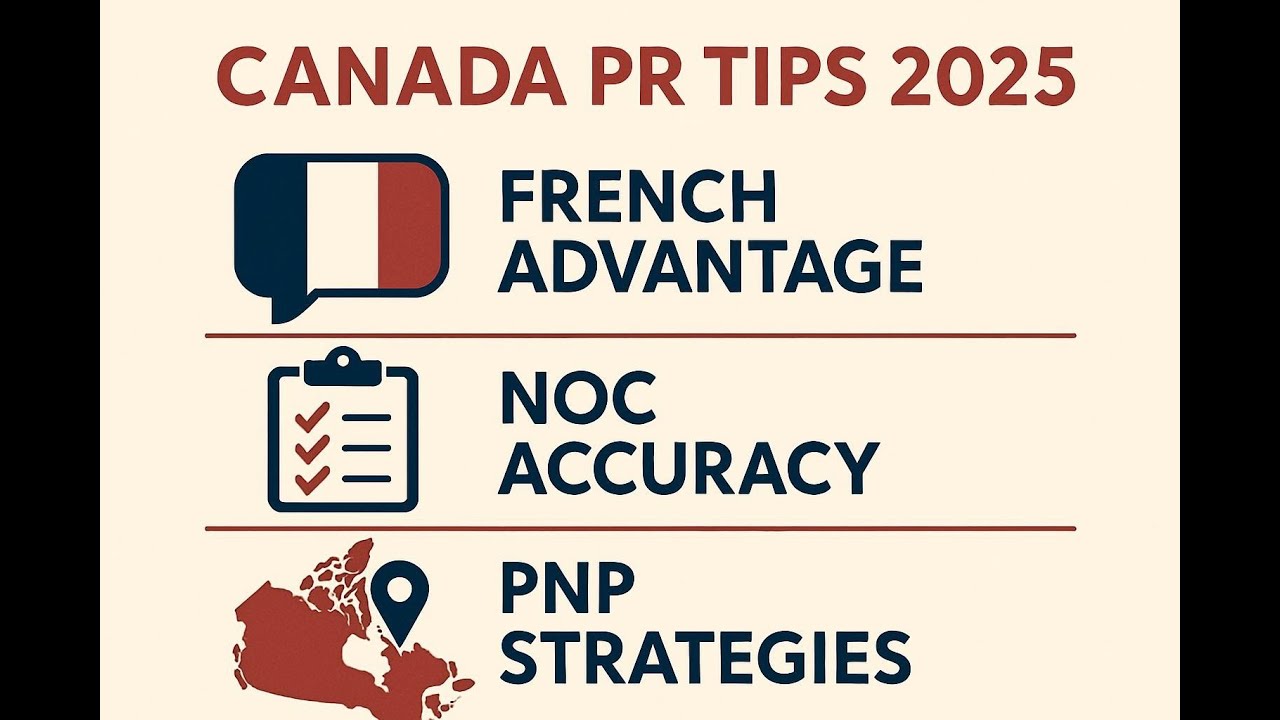 Canada PR Tips 2025: French Advantage, NOC Accuracy & PNP Strategies Explained
