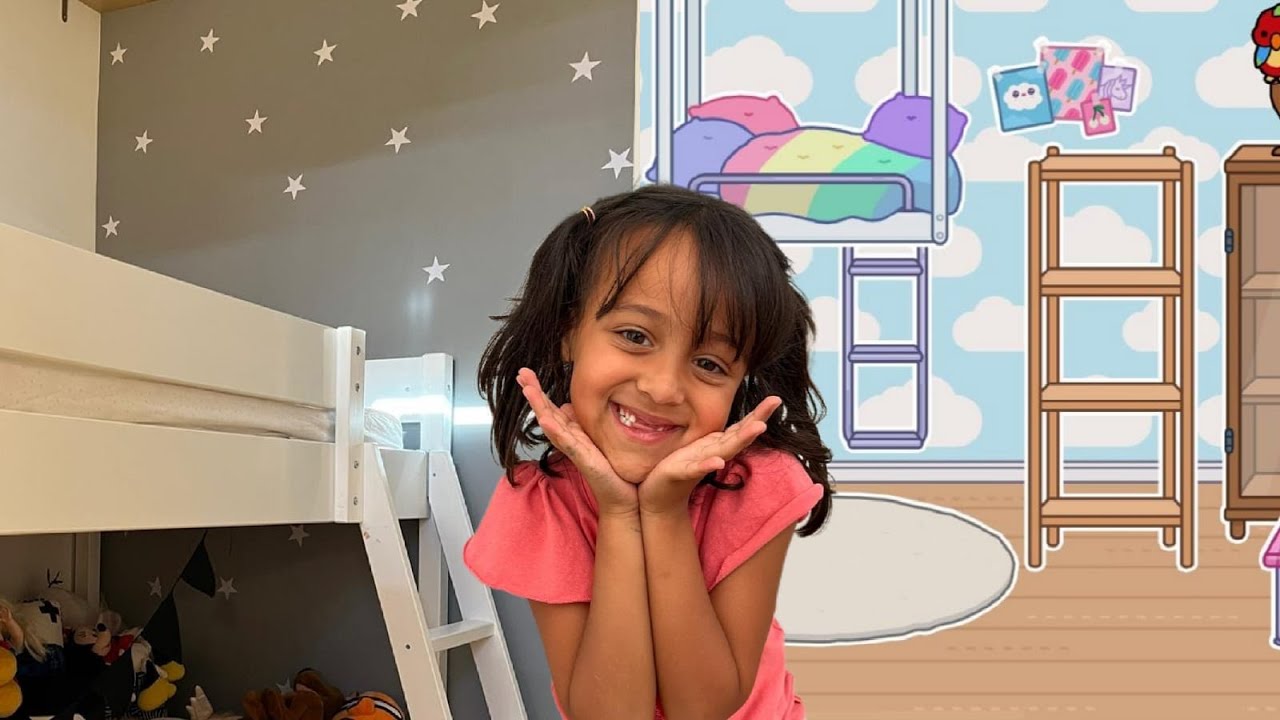 TENTAMOS RECRIAR O QUARTO DA LARINHA NO TOCA LIFE WORLD - Lara e família