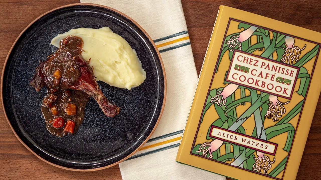BRAISED DUCK LEGS on red wine | By Alice Waters | From Chez Panisse Cafe Cookbook