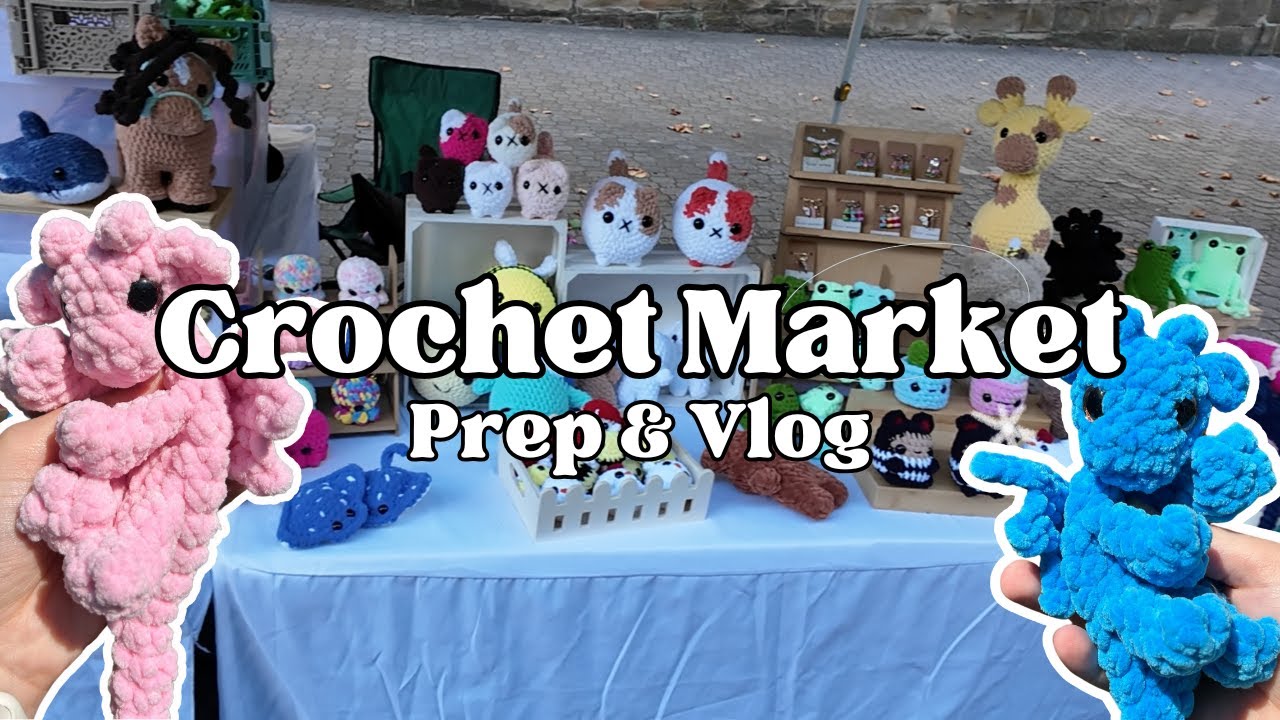 Crochet Market Vlog and Results!! How much did I sell?!? 🌸 Vlog 03