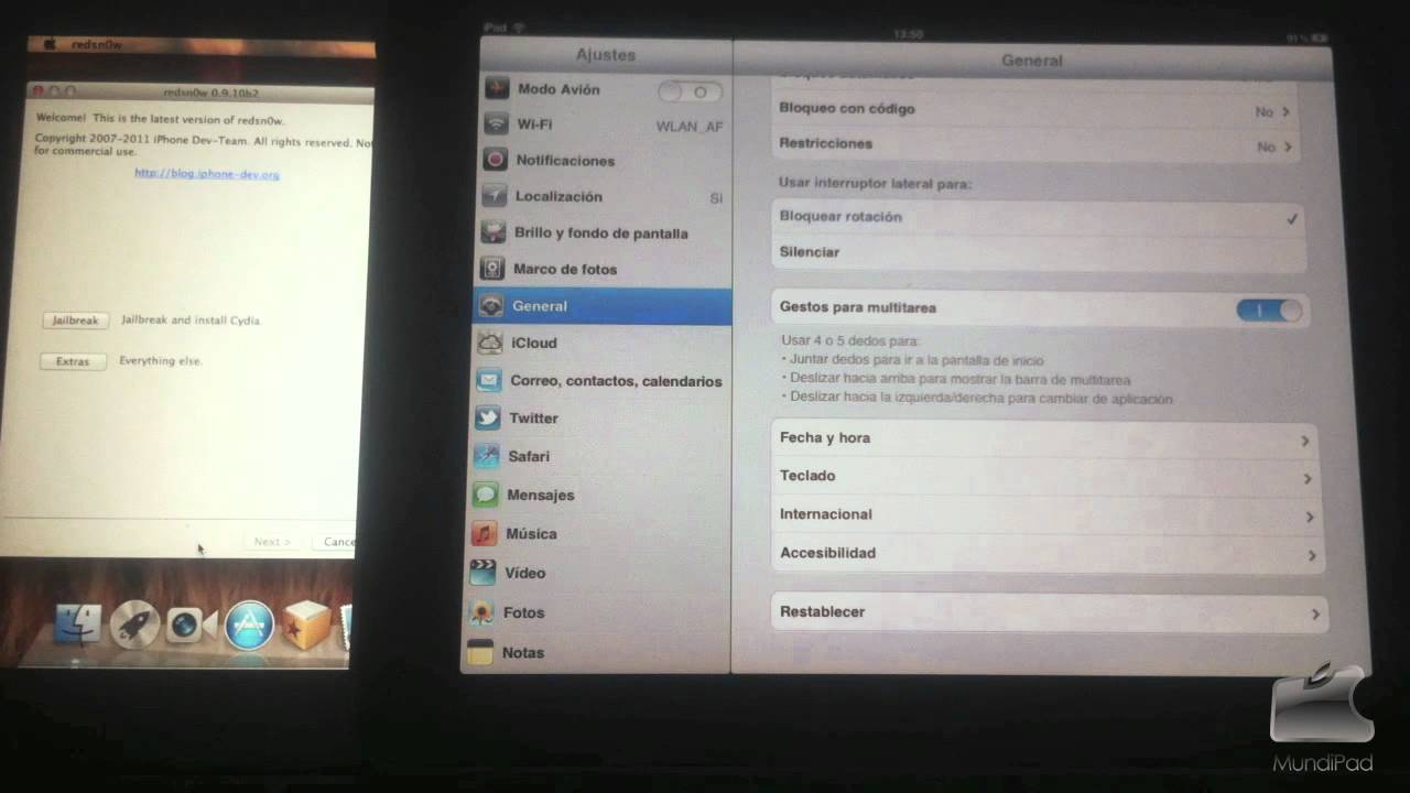 Recuperar gestos multit&aacute;ctiles en el iPad con iOS 5.0.1 | mundipad.com
