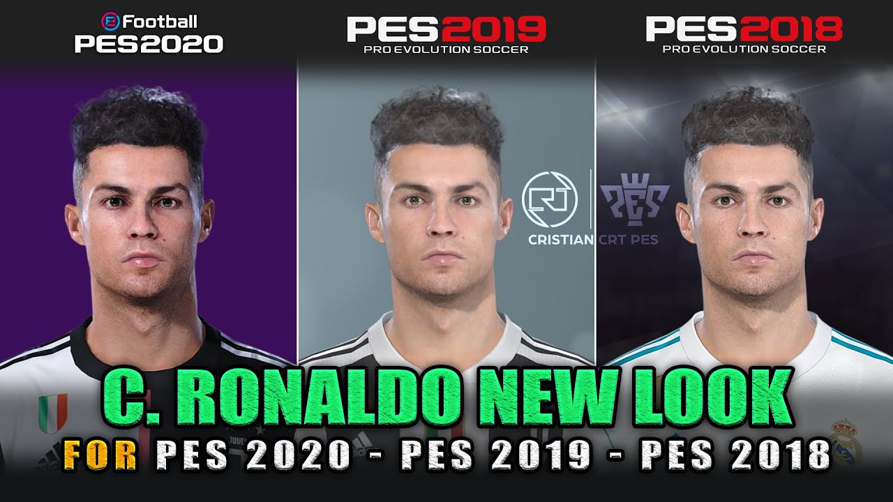 NEW LOOK FACE/HAIR C. RONALDO FOR PES 2020 | PES 2019 | PES 2018