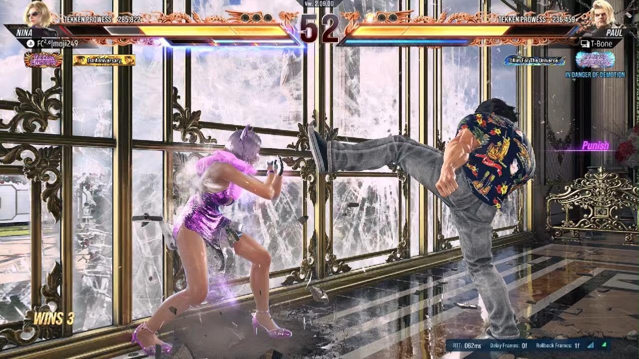 Nina vs Paul TEKKEN 8 gold ranks