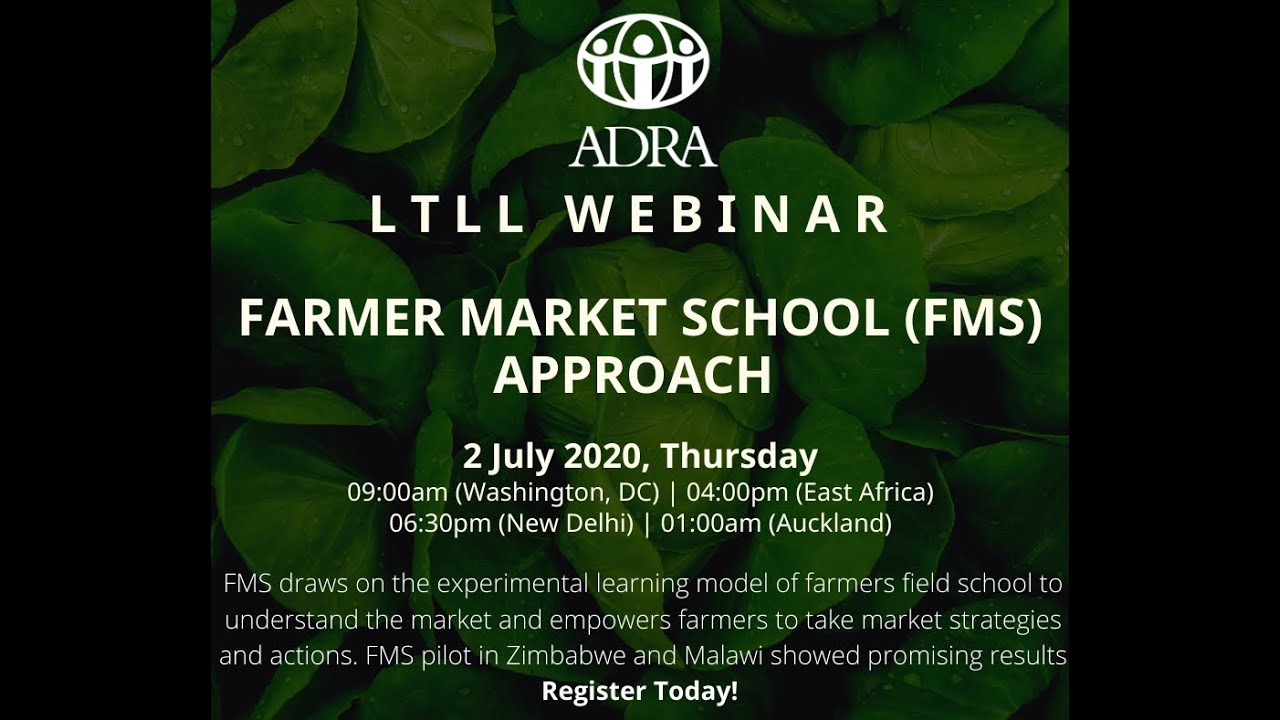 Farmer Market School (FMS) Approach - Webinar