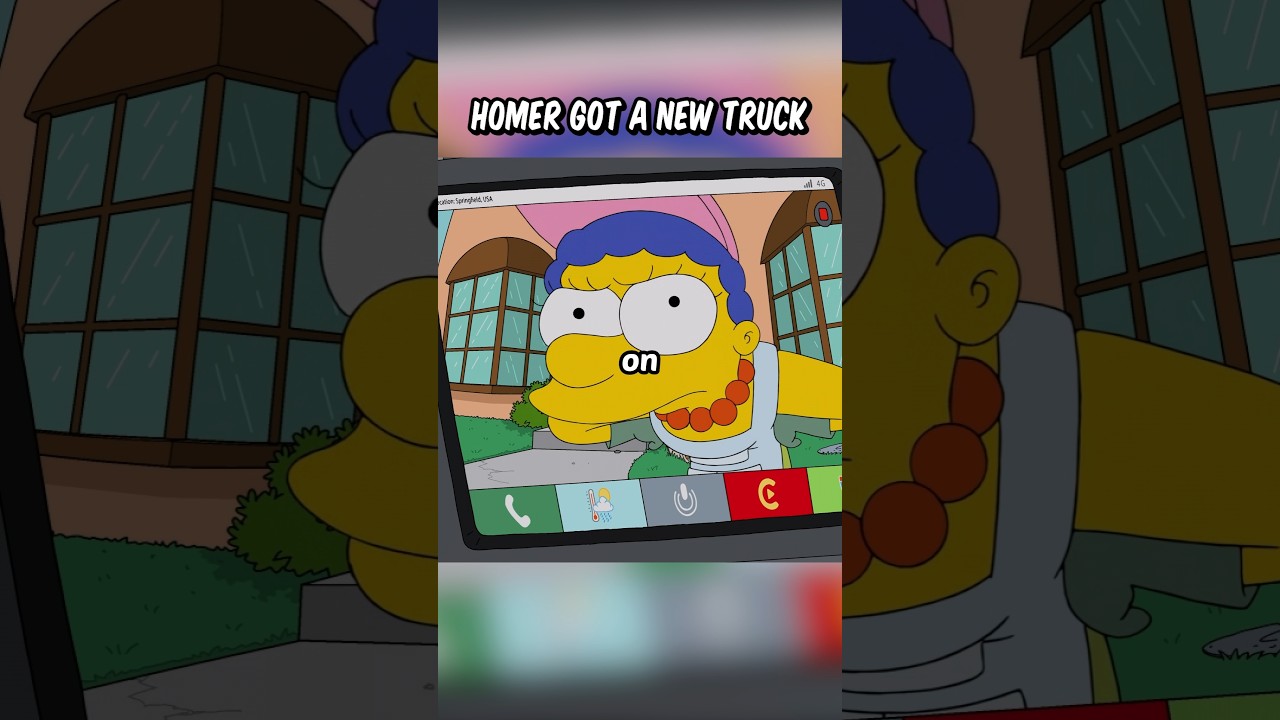 Homer got a new truck