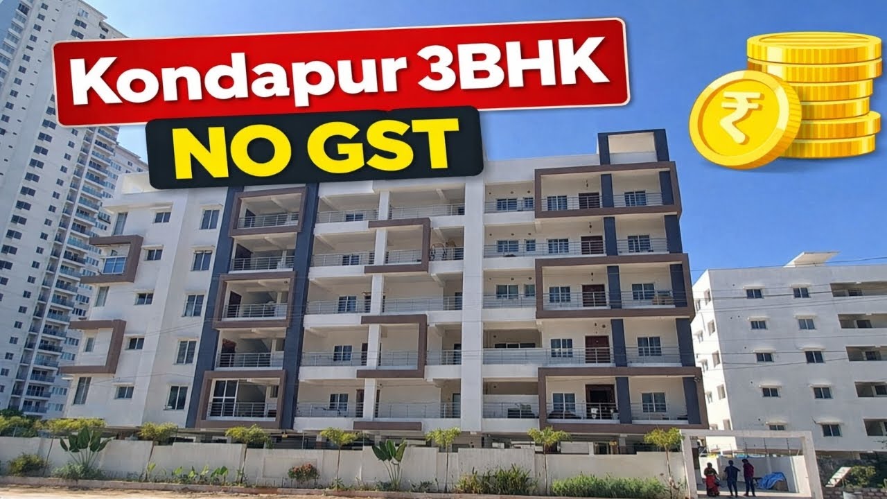 Kondapur 3BHK | No GST | Kondapur Flats For Sale | Ready To Move | #kondapur 