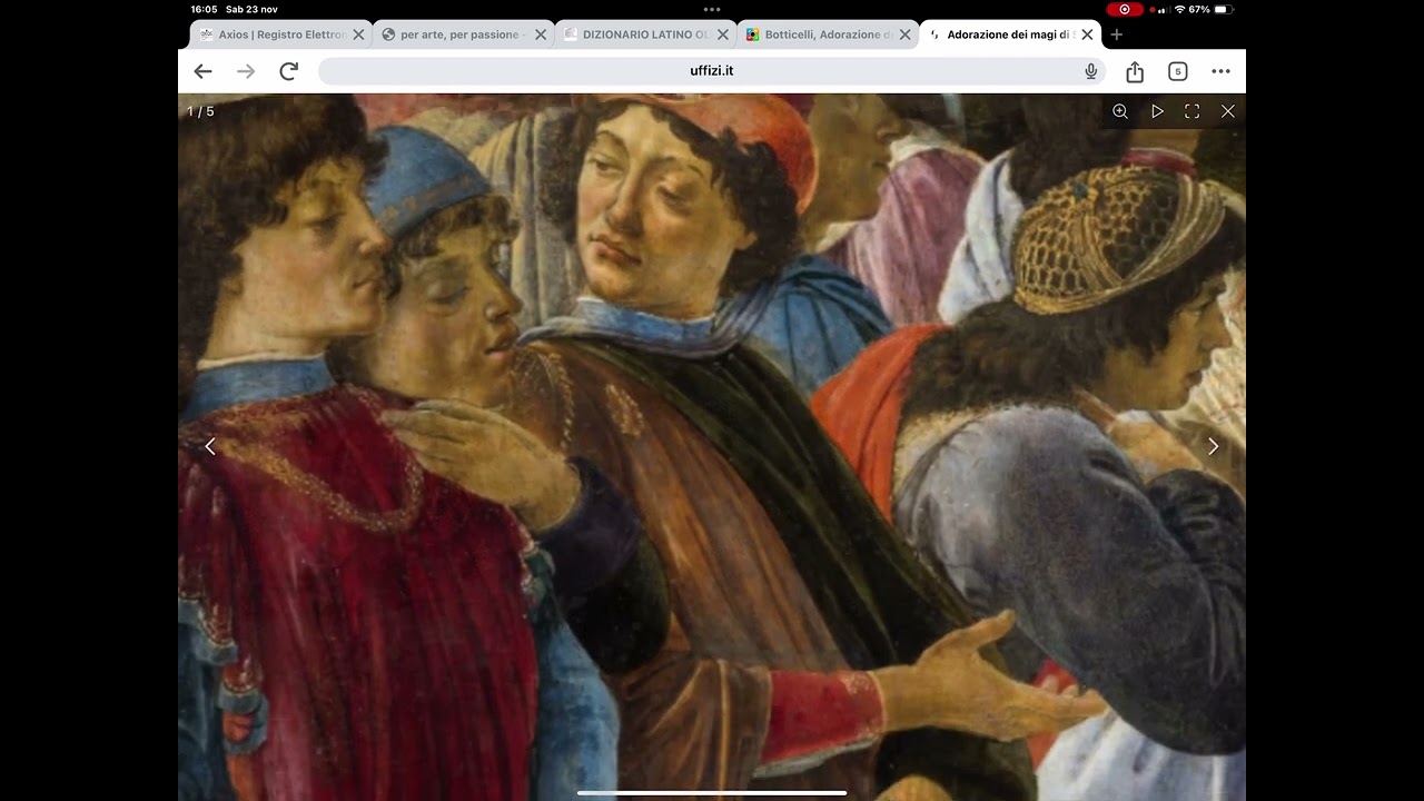 Botticelli Adorazione dei Magi