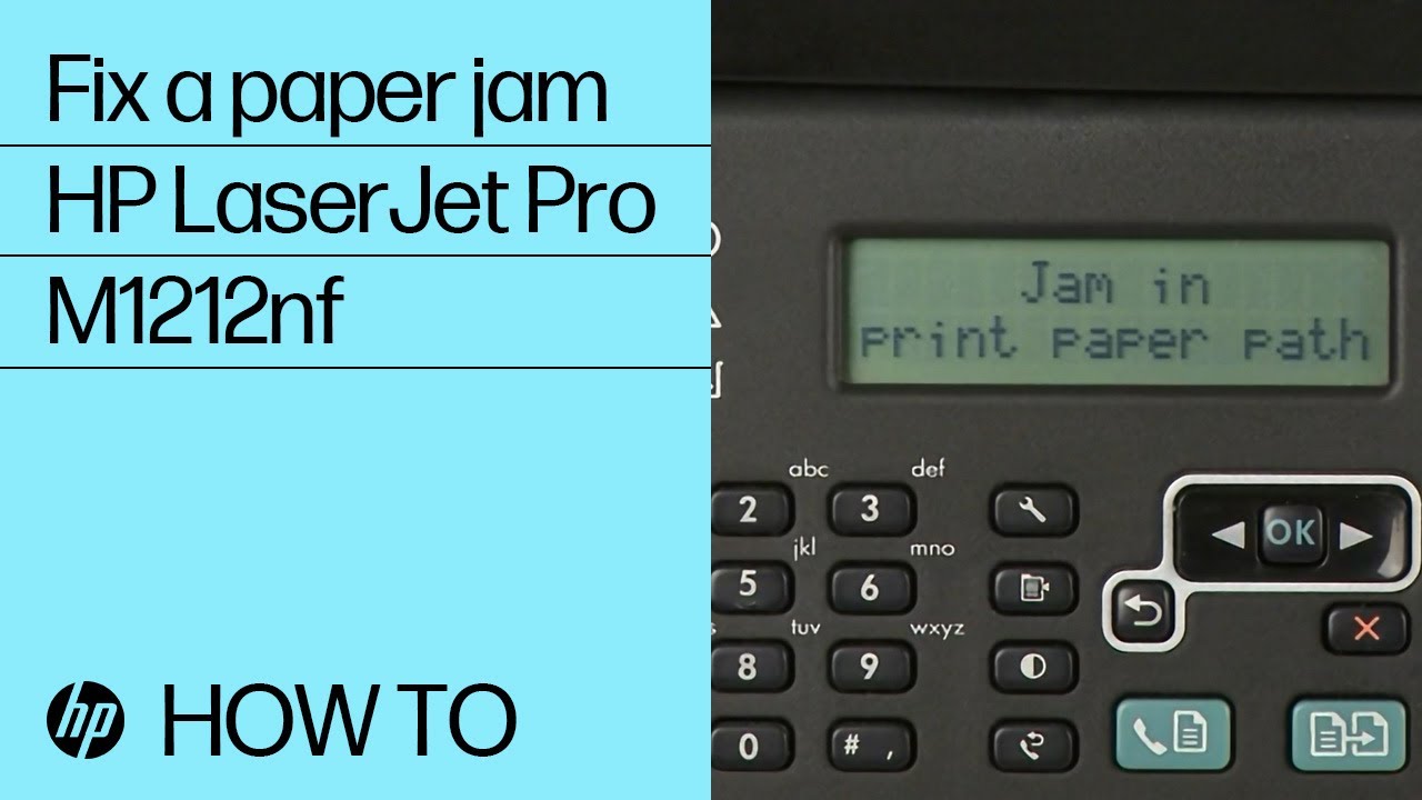 Fixing a Paper Jam | HP LaserJet Pro M1212nf | HP