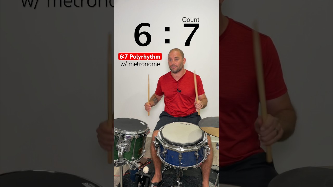 6:7 #polyrhythms on #drums