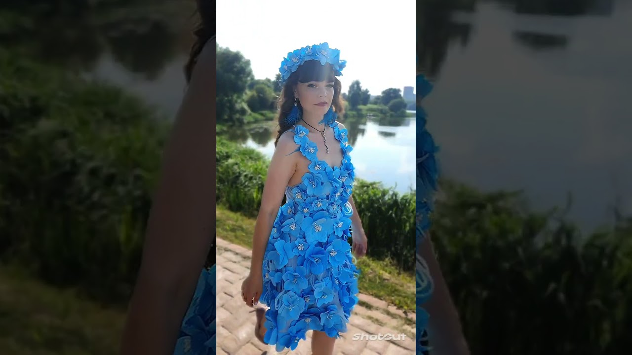 Ростовые цветы. Платье и венок.