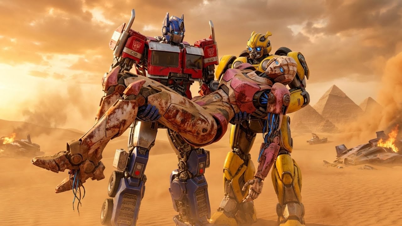 Optimus Prime & Bumblebee Restoring Destroyed Arcee: Buried 20 Years in Sahara Desert | ASMR