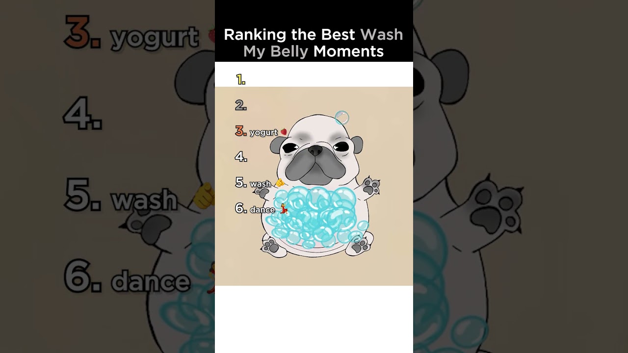 Ranking the Wash My Belly Moments #ranked #pibble #meme #shortsviral