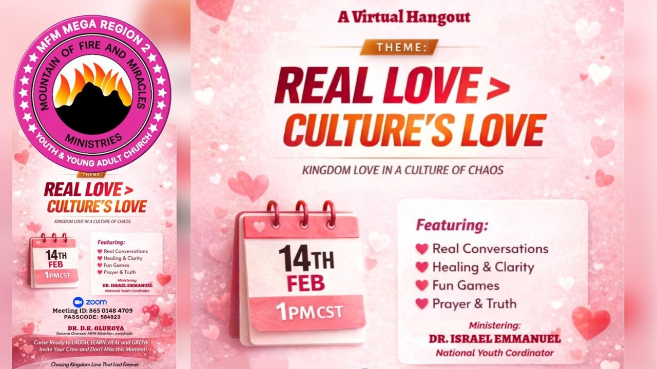 Real Love, Culture Love - Virtual Hangout | MFM Mega Region 2YC | 01-25-2026