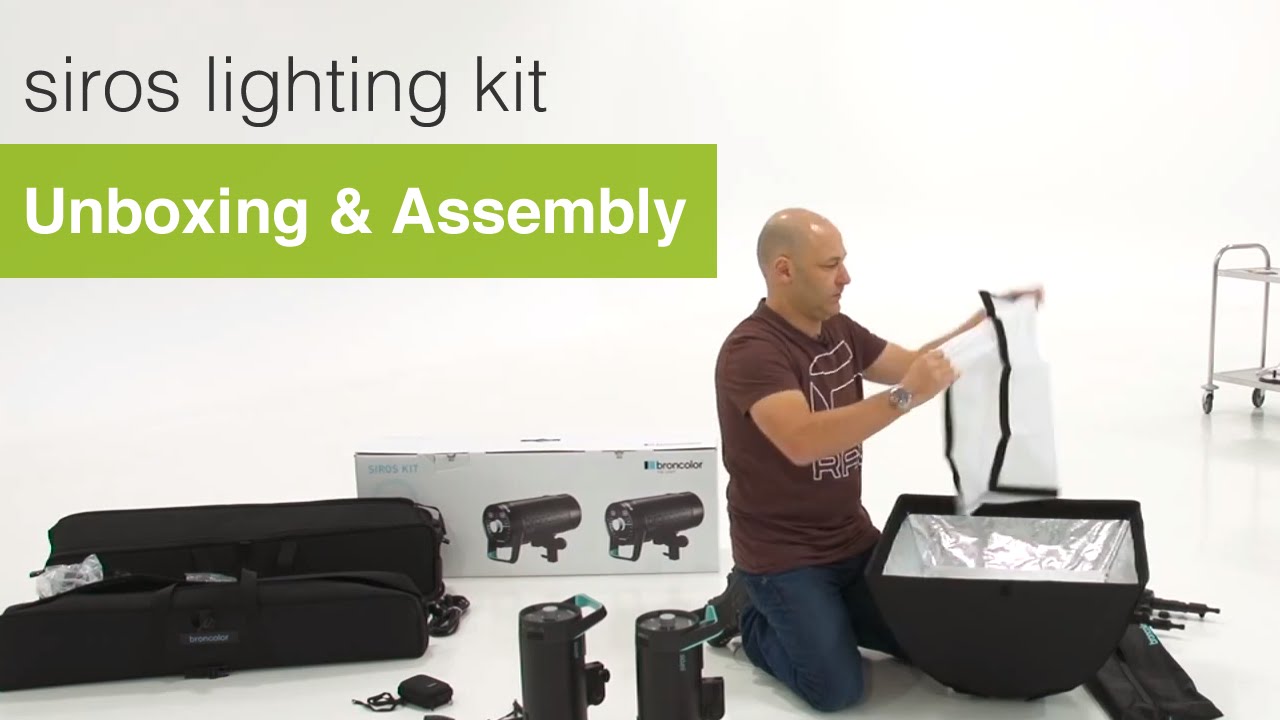 Unboxing & Assembly - Broncolor Siros Lighting Kit Review.