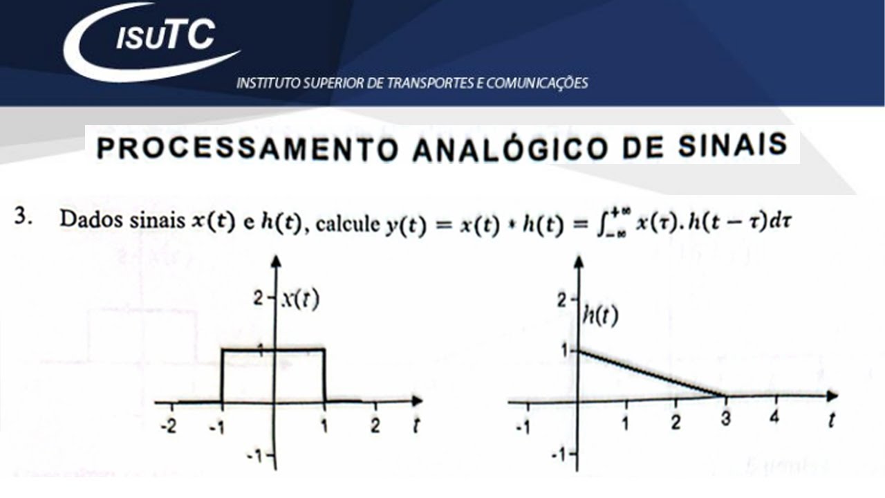 Como calcular a convolução de dois sinais?