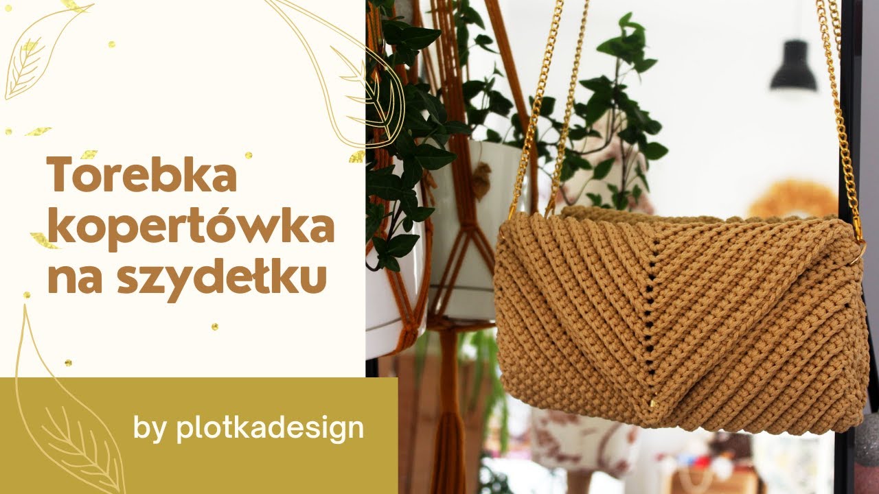 Torebka koktajlowa, kopertówka na szydełku. Crochet clutch bag.