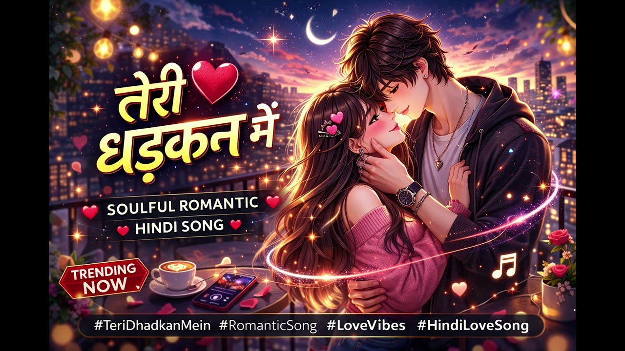 तेरी धड़कन में ❤️ | Soulful Romantic Hindi Song 2026 |SUKOON LO-FI Heart Touching Love Story