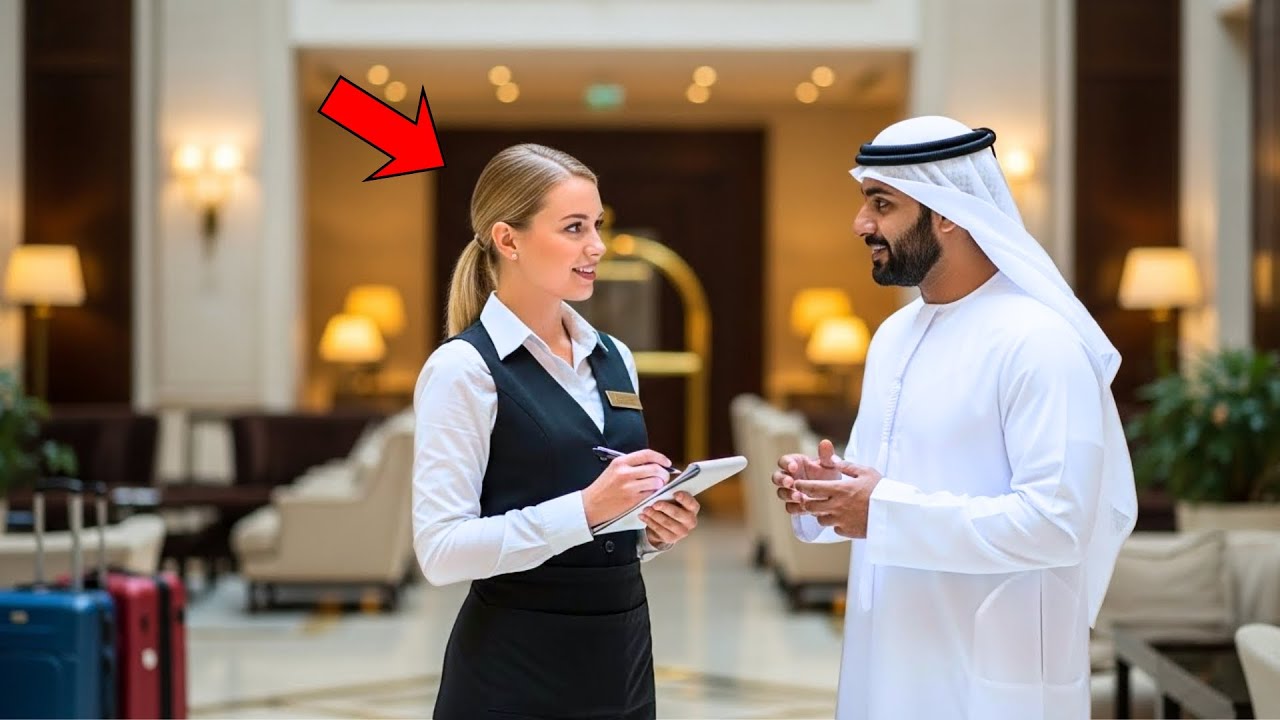 At the hotel, no one understood the Arab billionaire — until the waitress spoke.