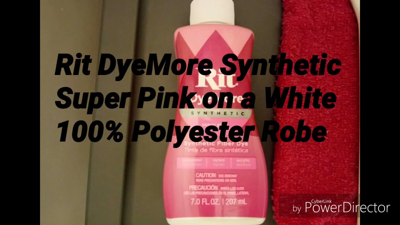 Rit DyeMore Synthetic Super Pink - with NO HANDS + NO BOILING WATER!!!