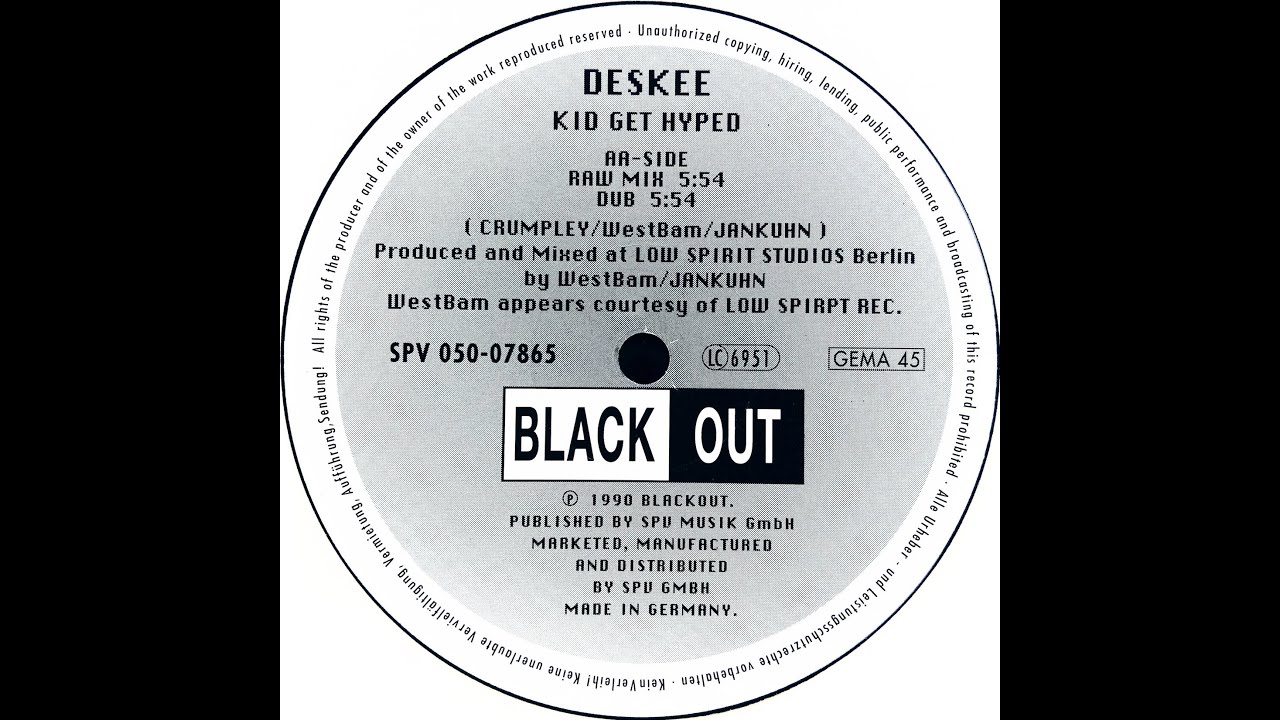 Deskee • Kid Get Hyped (Raw Mix) (1990)