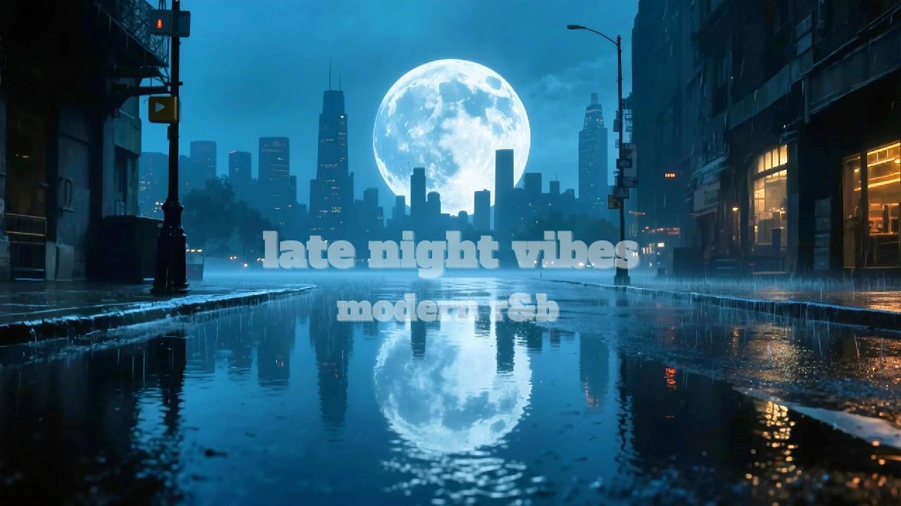 [Playlist] Late Night Vibes & Chill R&B 🌃 비에 젖은 새벽 거리, 생각이 많은 밤속에서 함께 달과 음악뿐 | 深夜のR&B