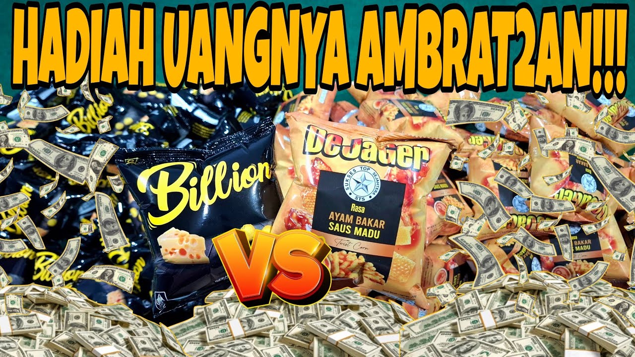 HADIAH UANGNYA AMBRAT2AN!!! Unboxing Ciki Dejager Ayam Bakar Saus Madu VS Billion