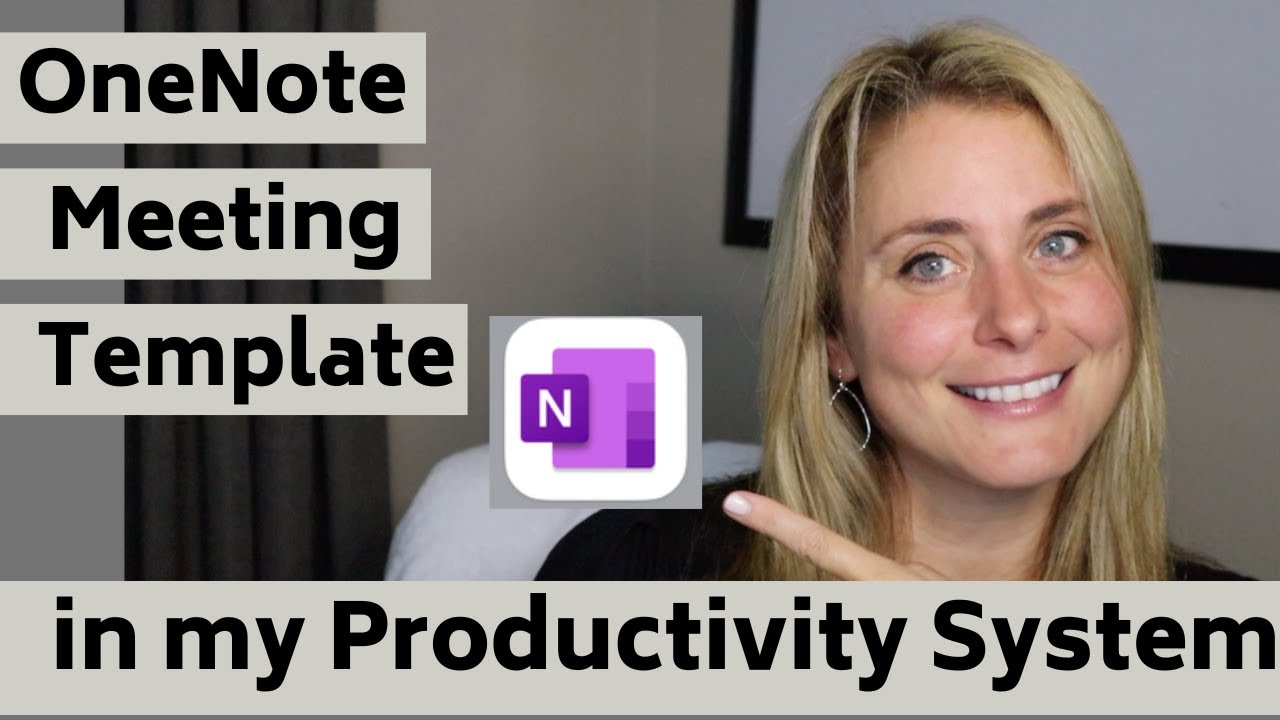How I create OneNote Meeting Templates in my Productivity System Part 1
