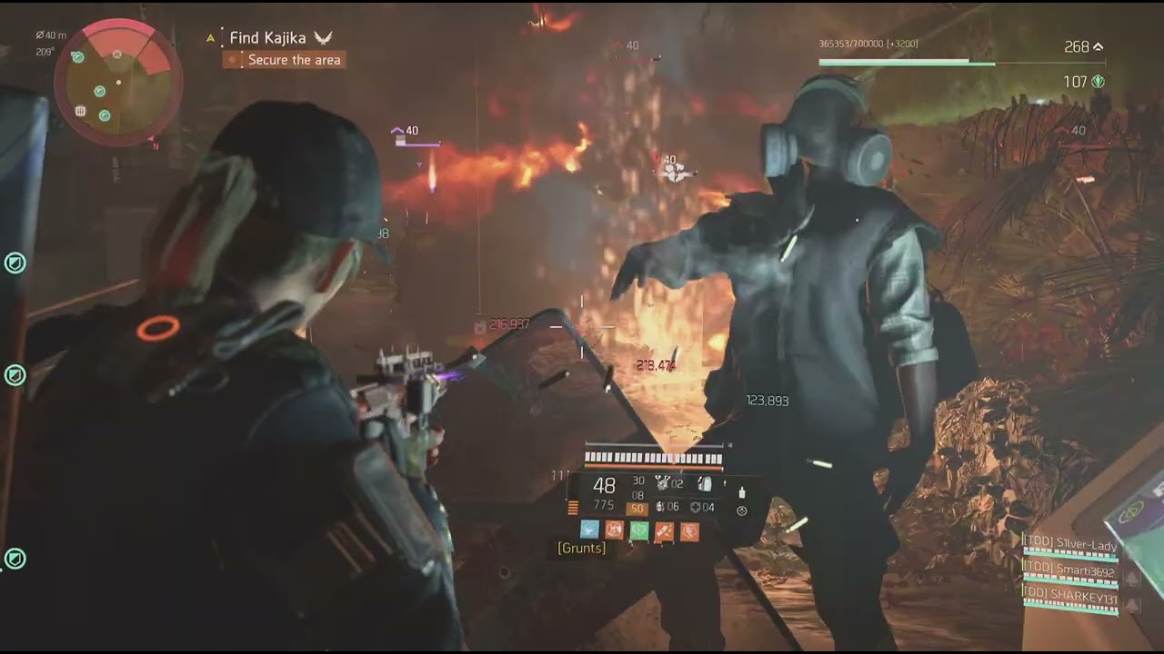 Tom Clancy's The Division 2 playing with the team