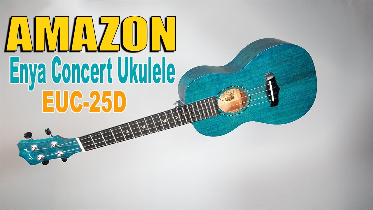 Enya EUC-25D Concert Ukulele | Amazon Ukulele Review & Demo Livestream | Tater Tot Talks #6