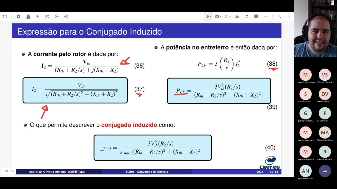 Conversão de Energia | Aula 16 - Característica de Torque do Motor de Indução
