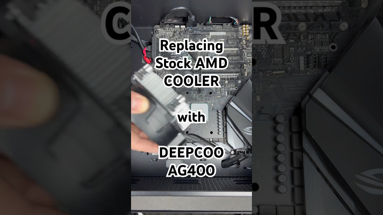 Обновление штатного кулера AMD с помощью DEEPCOOL AG400 #shorts #pc #cpucooler #install #guide #s...