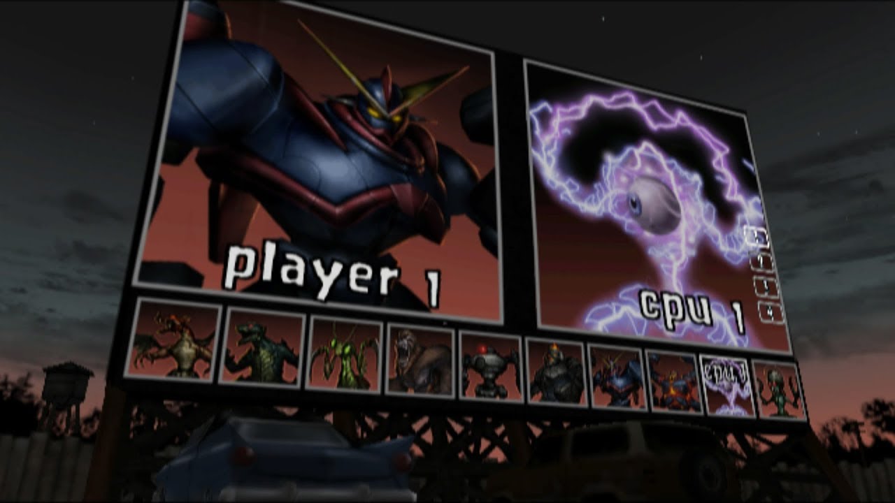 War of the Monsters All Characters [PS2]