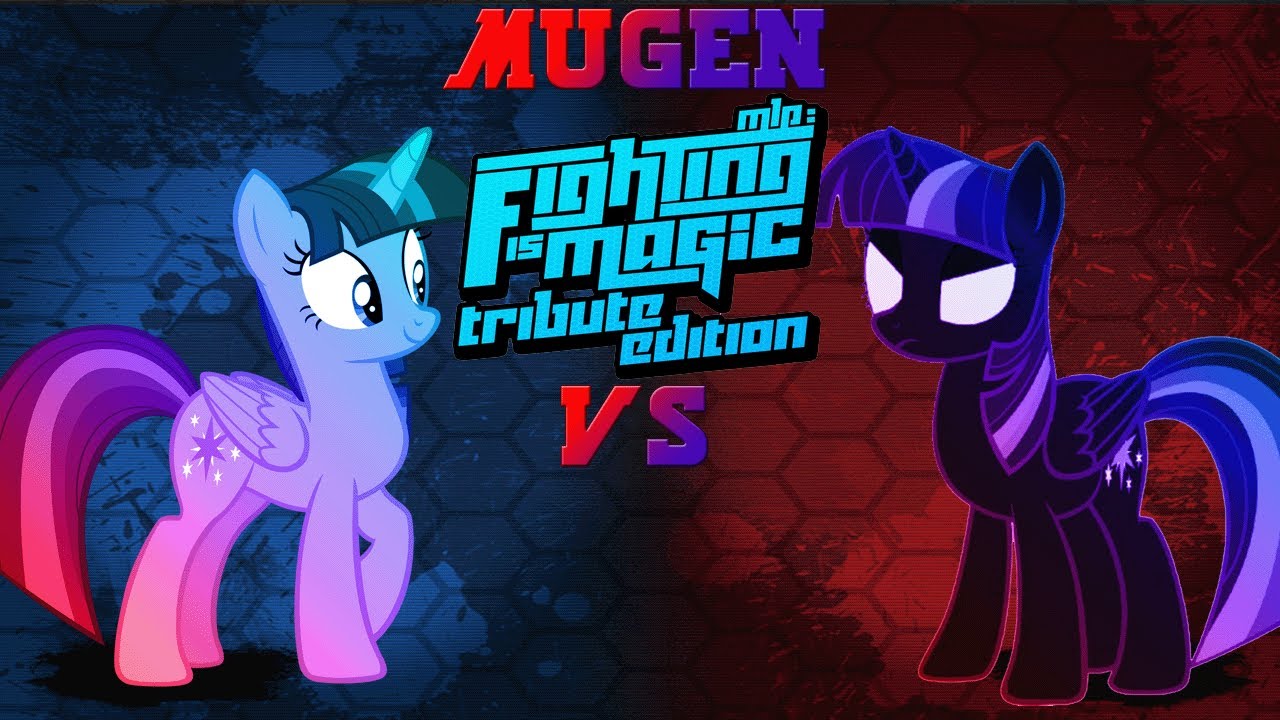 Mugen Fighting Is Magic Tribute Edition Princess Twilight Sparkle VS Nightmare Sparkle