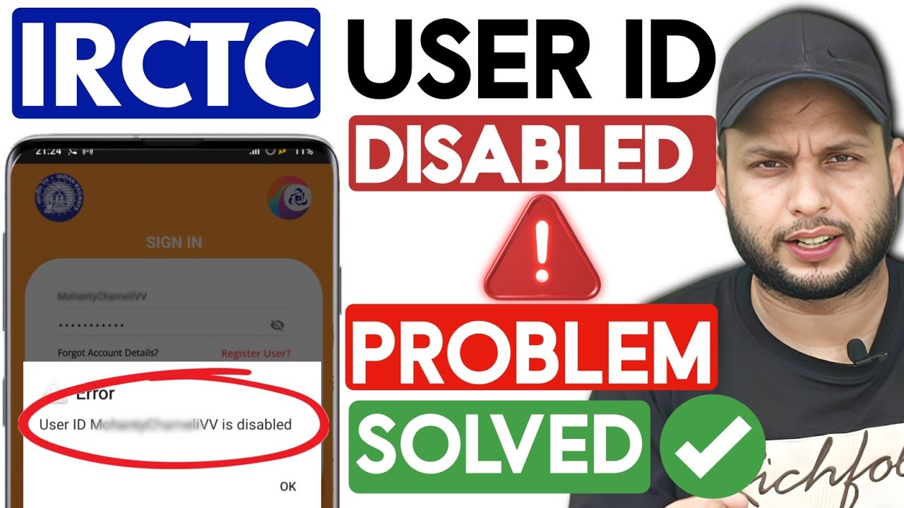 Irctc User ID disabled Solution ✅ || How to enable Irctc account | irctc new update disabled User ID
