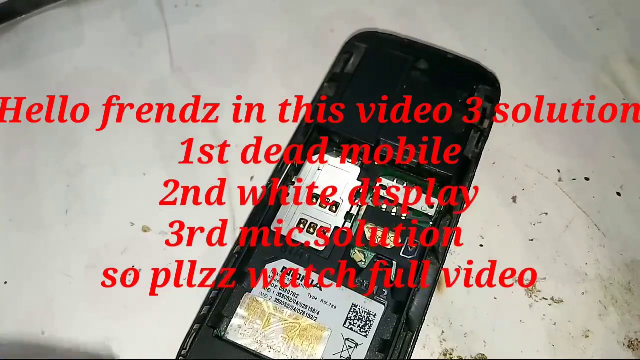 nokia 101 white display, dead solution, mic solution 100%