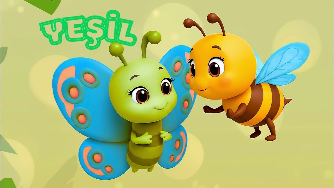 Kelebek Mili 🦋 Arı Bebi 🐝 ile Renkler Dünyası