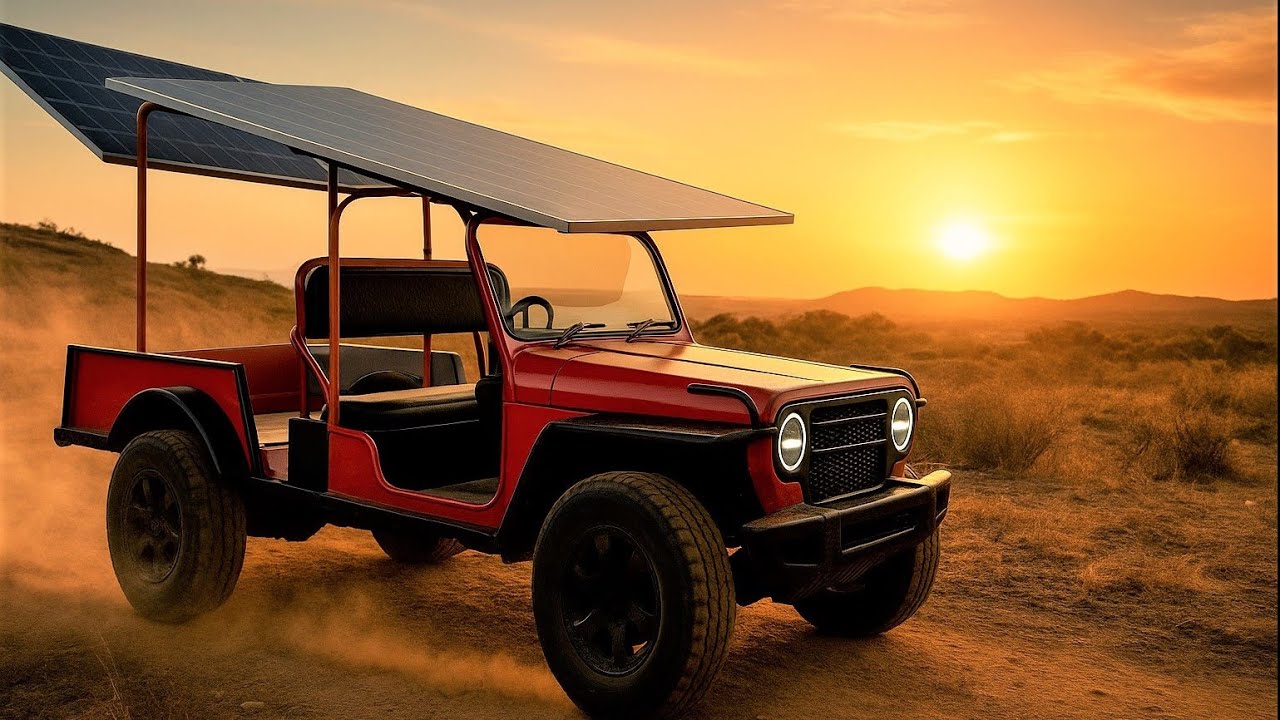 Genius Boy Turns Abandoned Car Into Solar-Powered Masterpiece