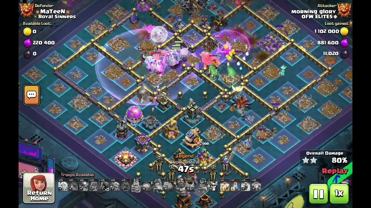 Stick Horse Giant Gauntlet Angry Jelly | Easy 3 Star Any Legend League Base