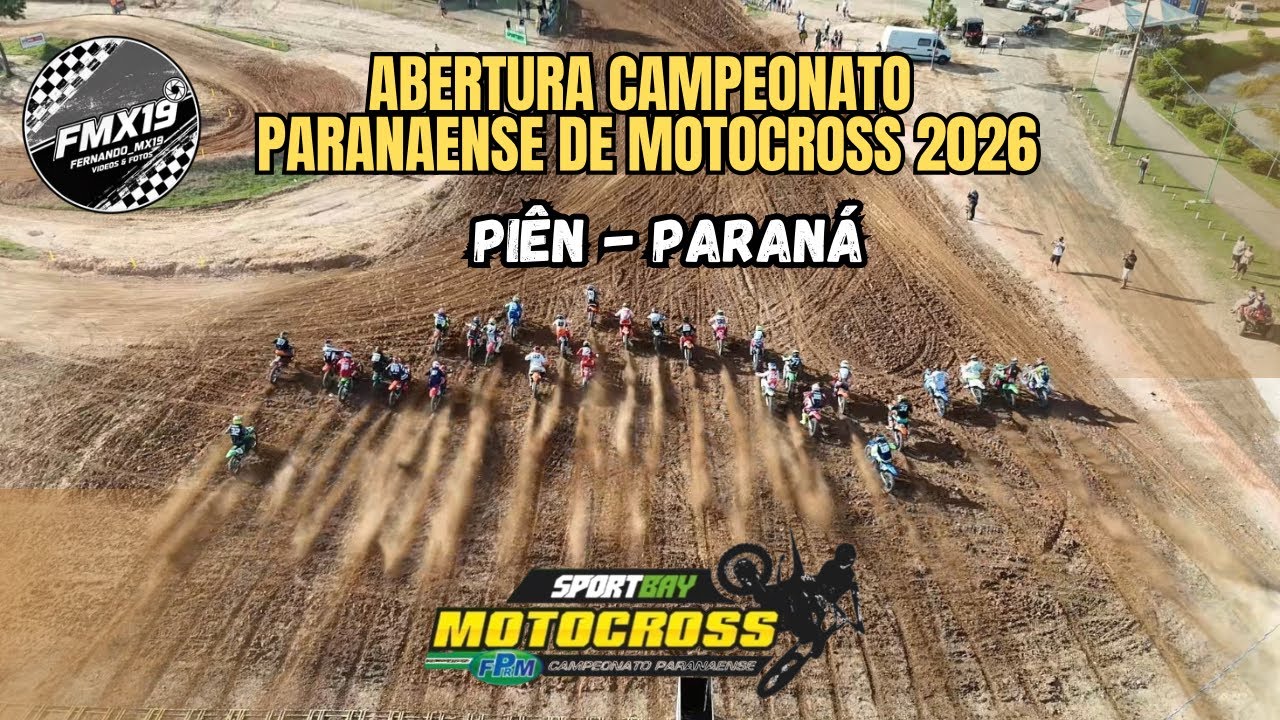 Abertura do Campeonato Paranaense de Motocross 2026 - Motódromo Eduardo Rudnick | Piên- PR